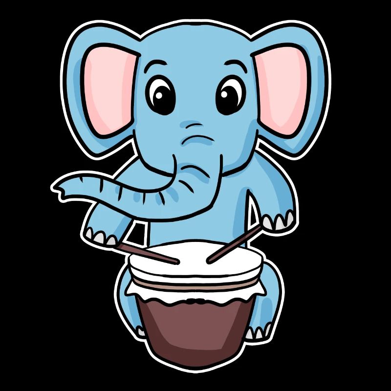 Motif de tambour d’éléphant