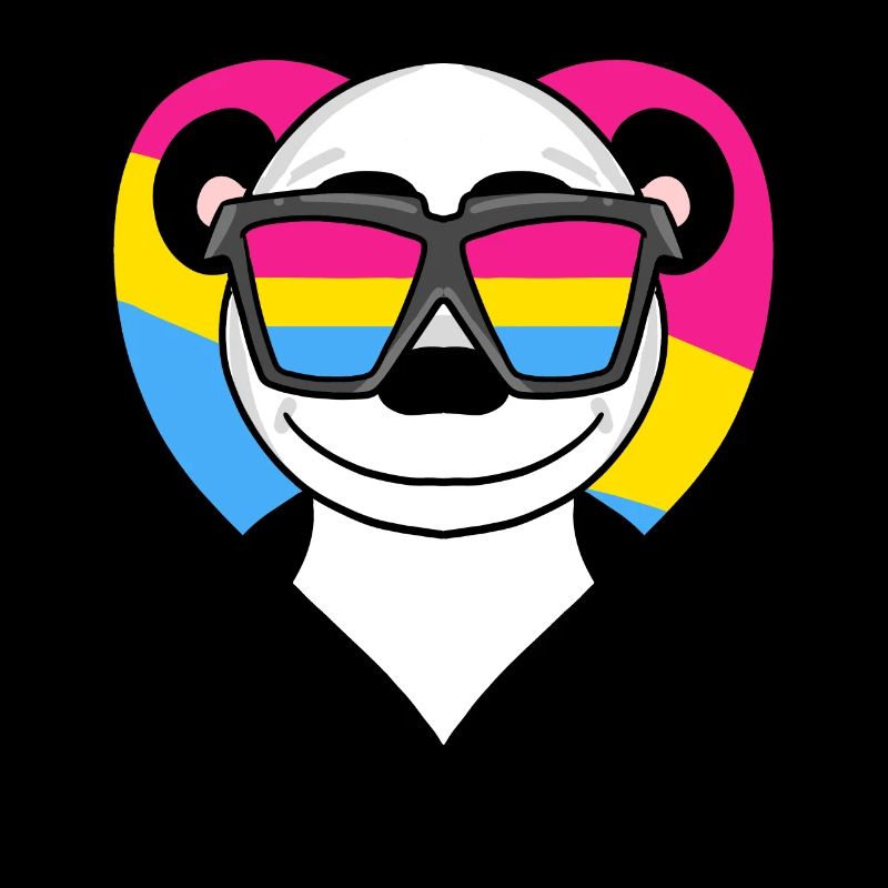 Pansexual Panda Heart Gift