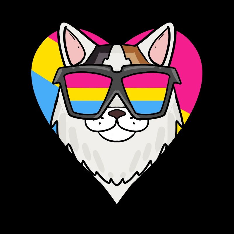 Pansexual Cat Turkish Van Heart Gift