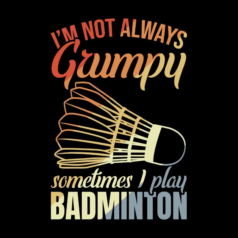 Grumpy badminton player