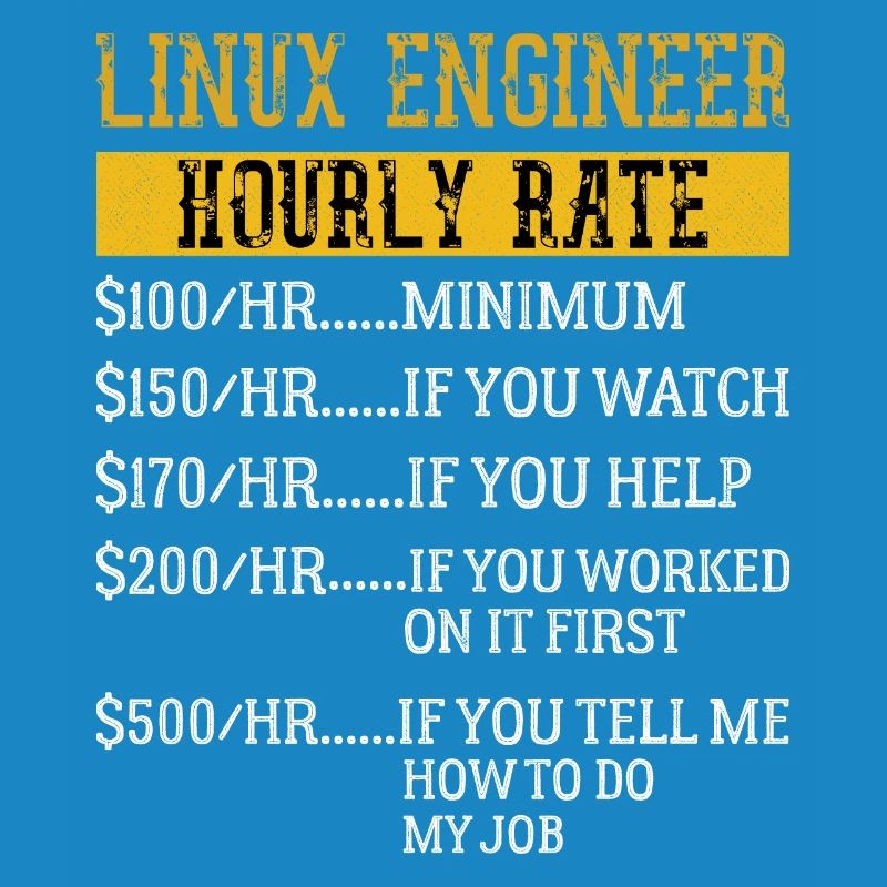 Linux Engineer Stundensatz Mechaniker Arbeitsrate