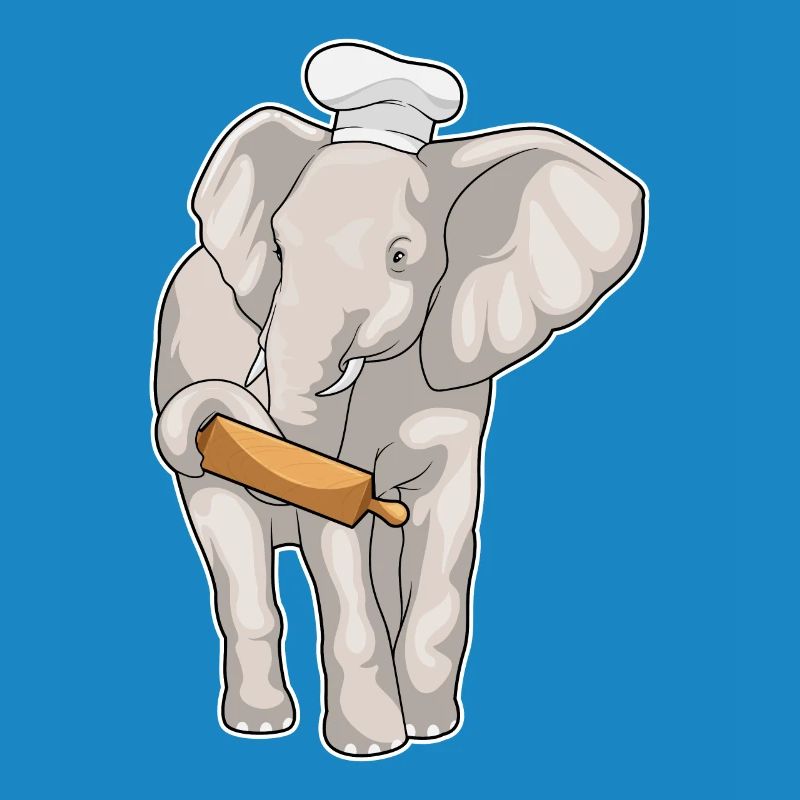 Elephant Baker Rolling Pin Baking