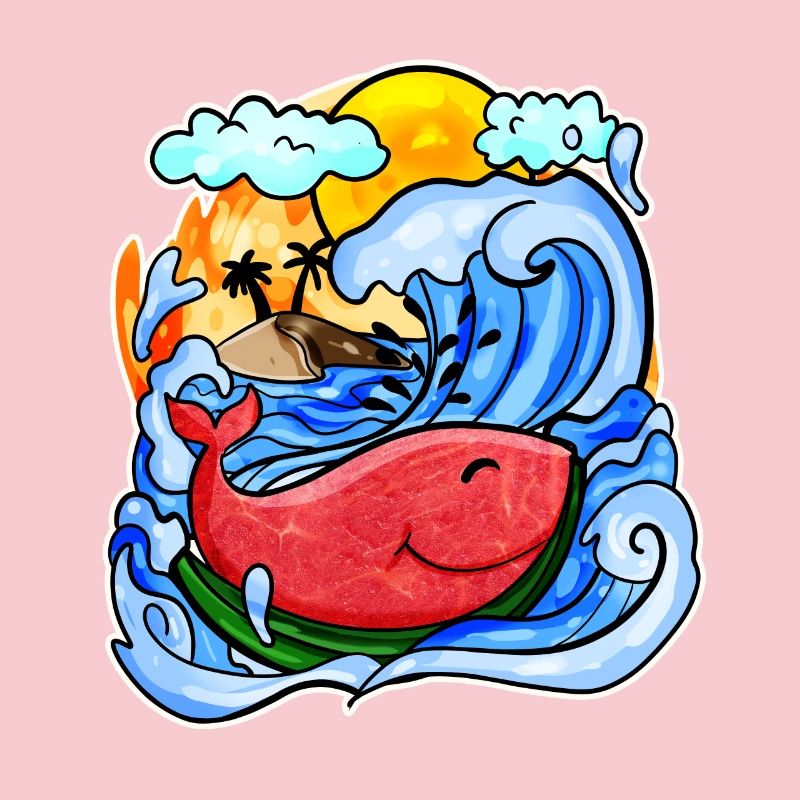 Baleine pastèque