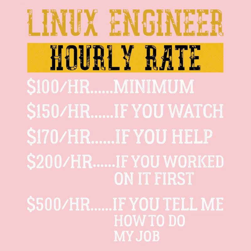 Linux Engineer Stundensatz Mechaniker Arbeitsrate
