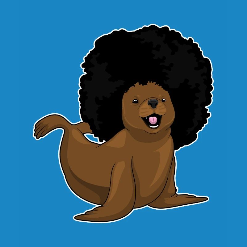 Coiffure afro Seal