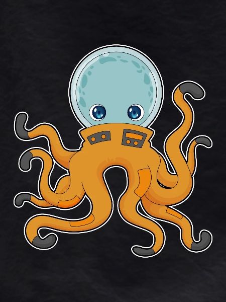 Octopus Astronaut Space