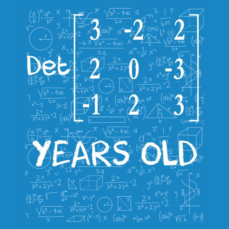 32e anniversaire 32 ans déterminant de matrice