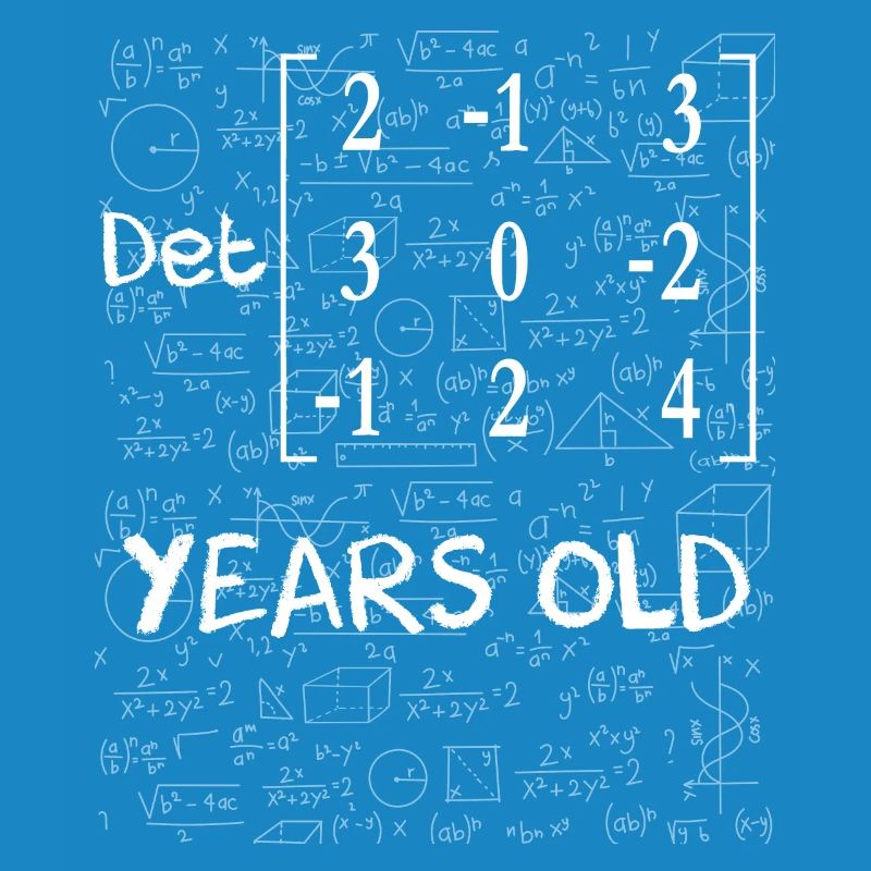 36e anniversaire 36 ans déterminant de matrice