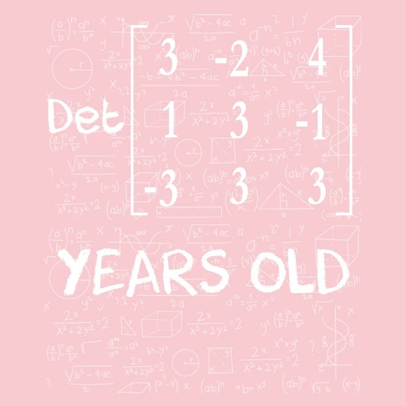 84th birthday 84 years matrix determinant
