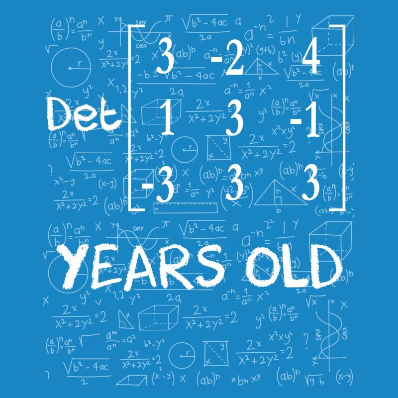 84e anniversaire 84 ans déterminant de matrice