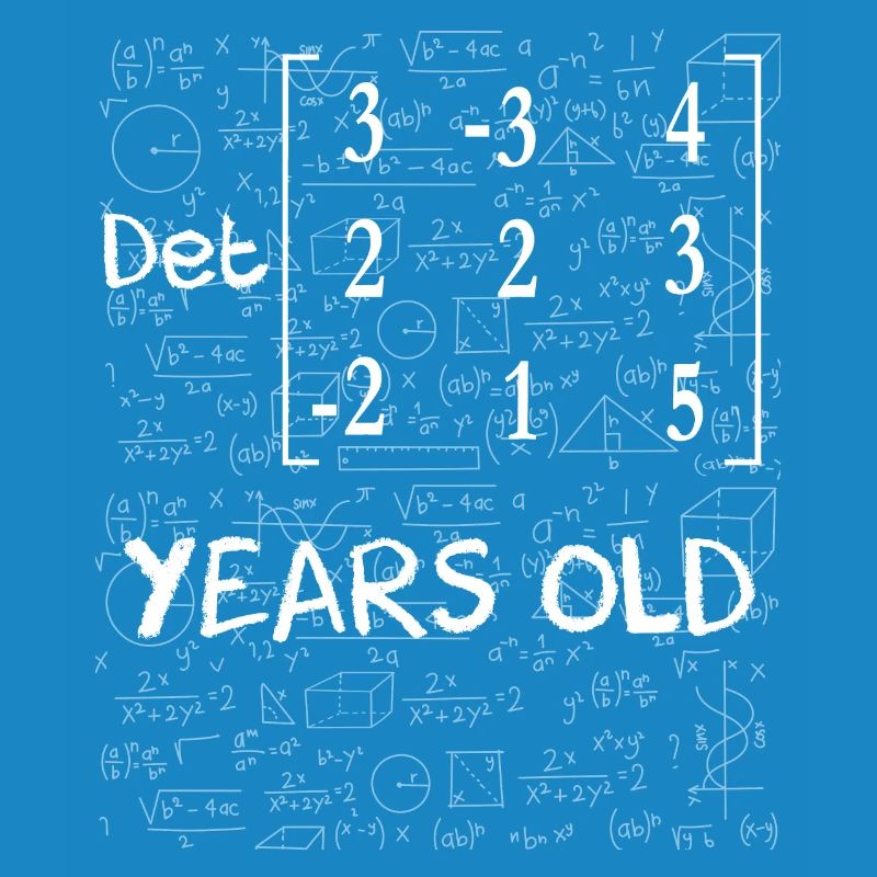 93e anniversaire 93 ans déterminant de matrice