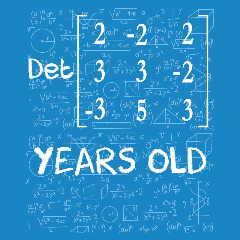 92e anniversaire 92 ans déterminant de matrice