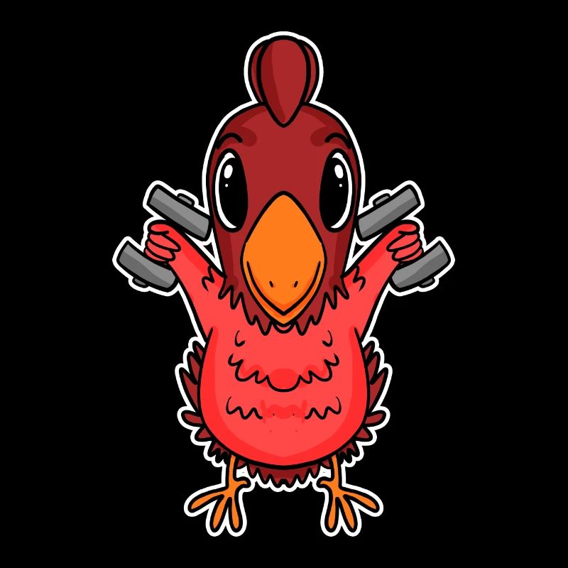 Chicken Dumbbell Training Strength Training Fitness