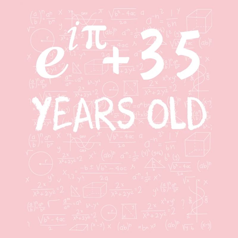 34th birthday 34 years old Euler Identity math