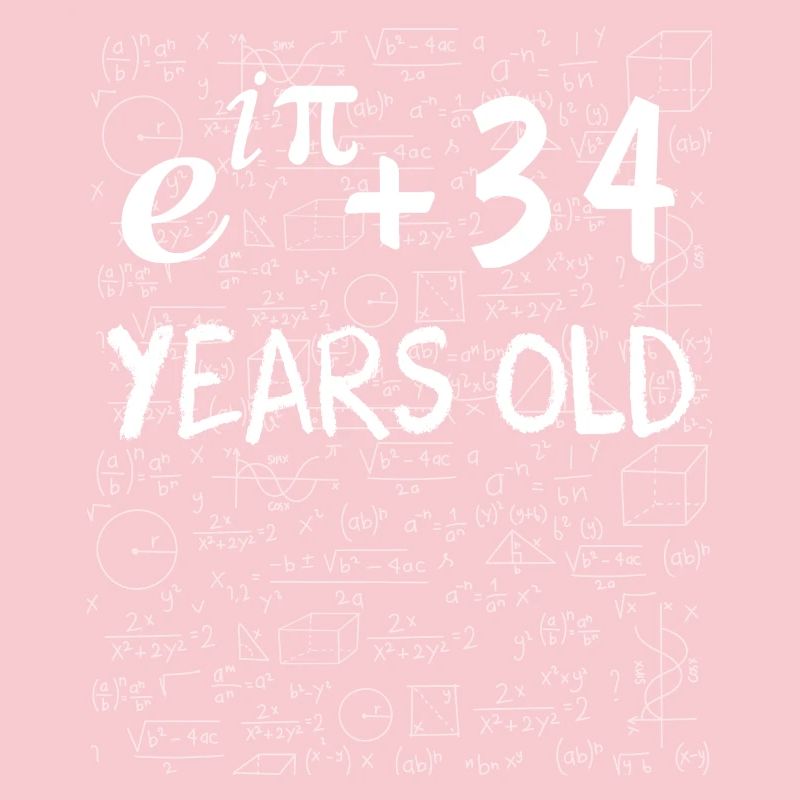 33rd birthday 33 years old Euler Identity gift