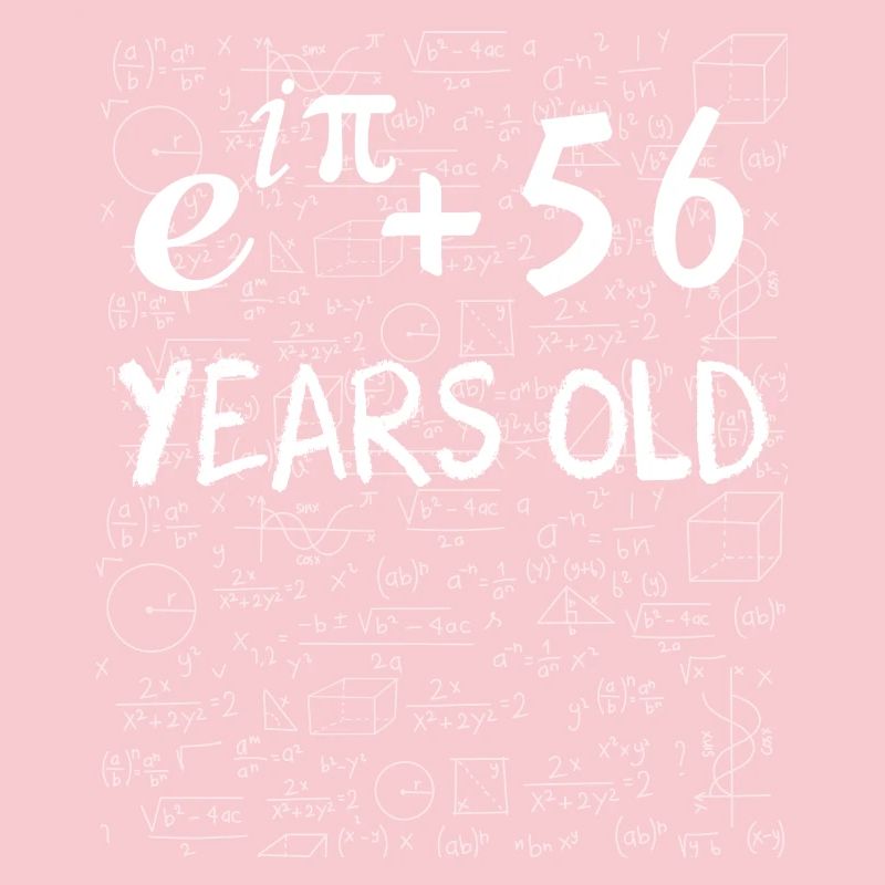 55th birthday 55 years Euler Identity math gift