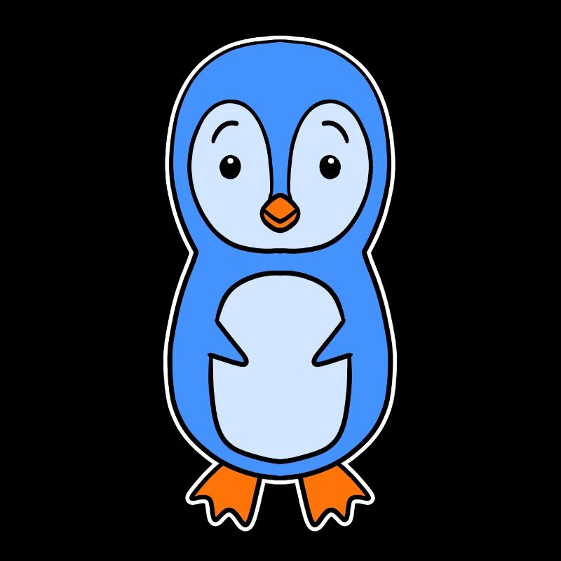 Simple Penguin - Pinguin Motiv