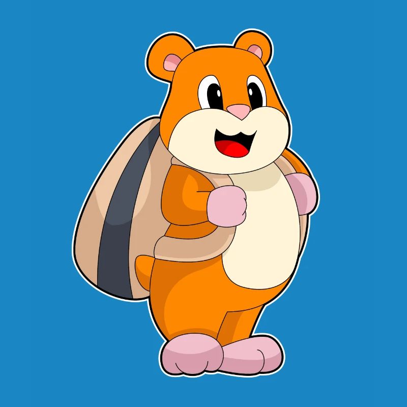 Hamster Student Backpack School