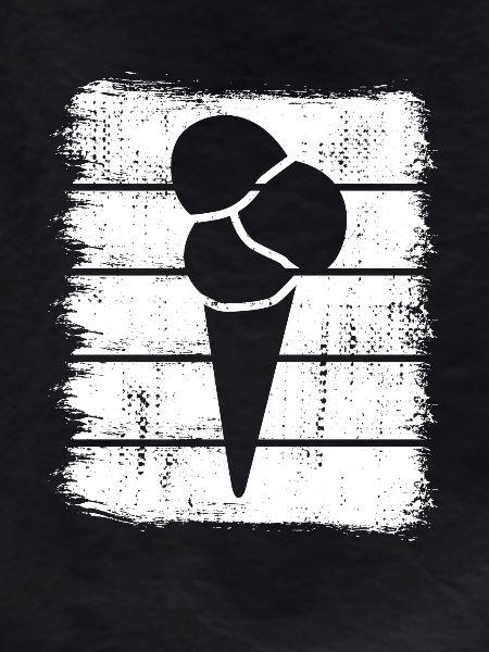 Ice cream in a waffle
