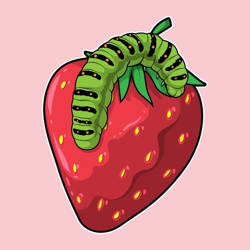 Fraise chenille