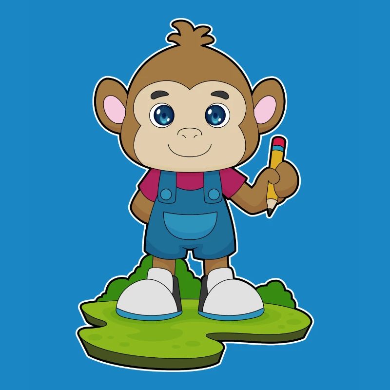 École de crayons Monkey Student