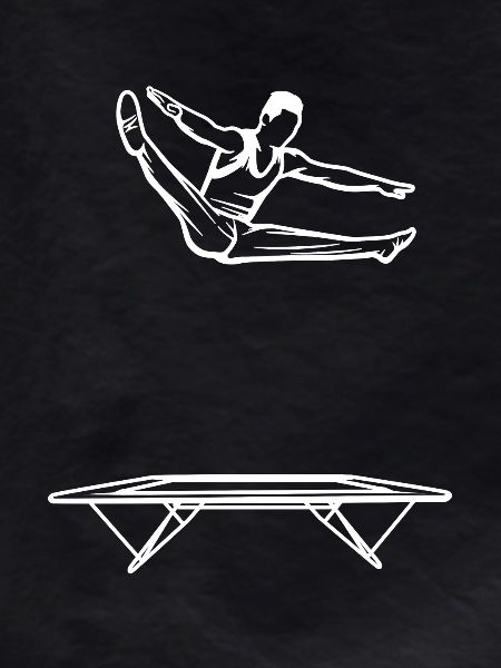 Trampoline jumper boy