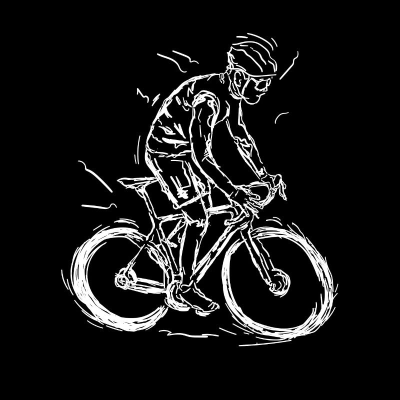 Cyclist Drawing