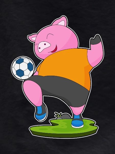 Pig Soccer Player Soccer