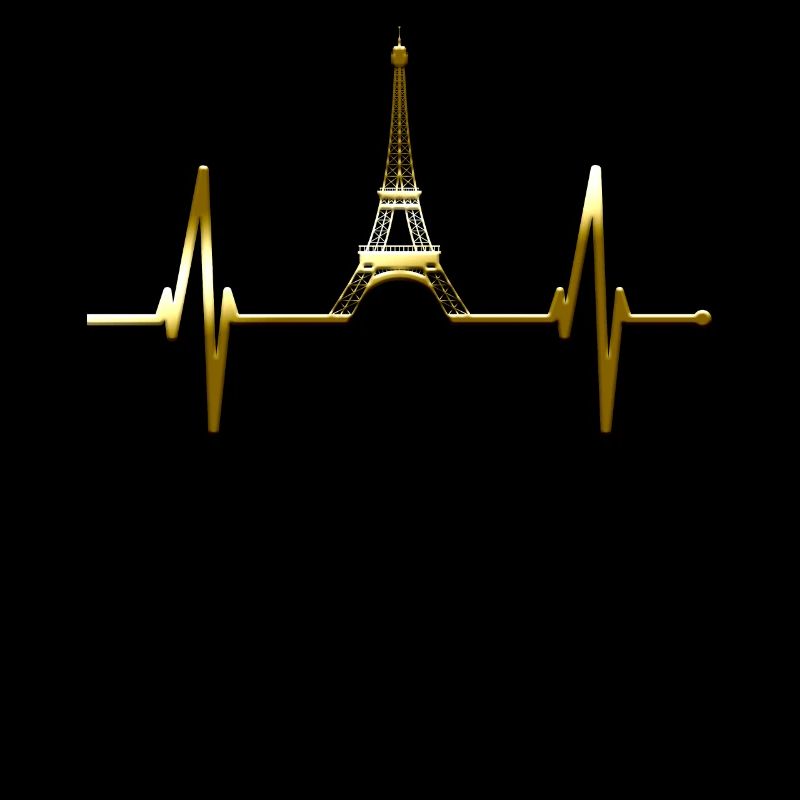 Paris Skyline Herzschlag Eiffelturm Frankreich