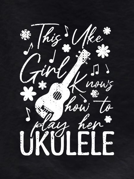 Fille ukulélé