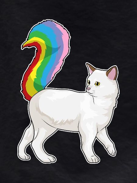 Katze Regenbogen