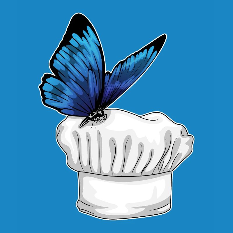 Cuisson du chapeau papillon Chef Chapeau