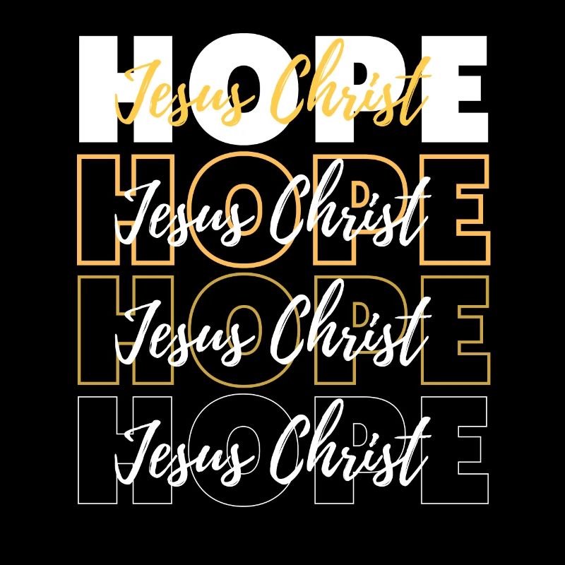 Geometric Love Jesus Christ Typography