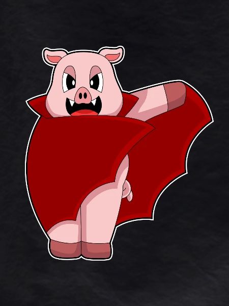 Pig Halloween Bat