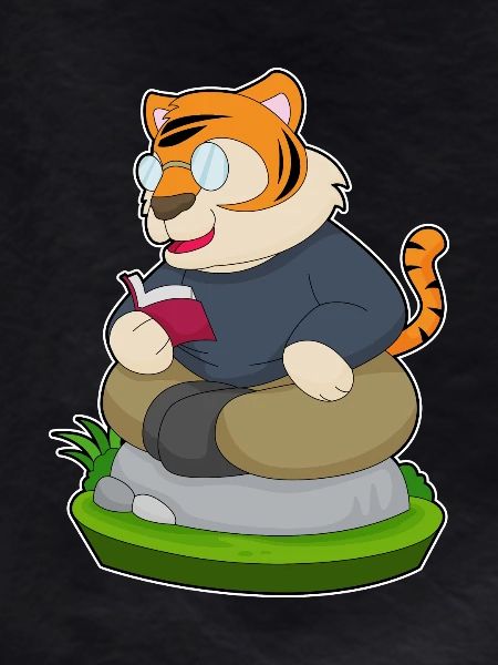 Tiger Nerd Book Glasses