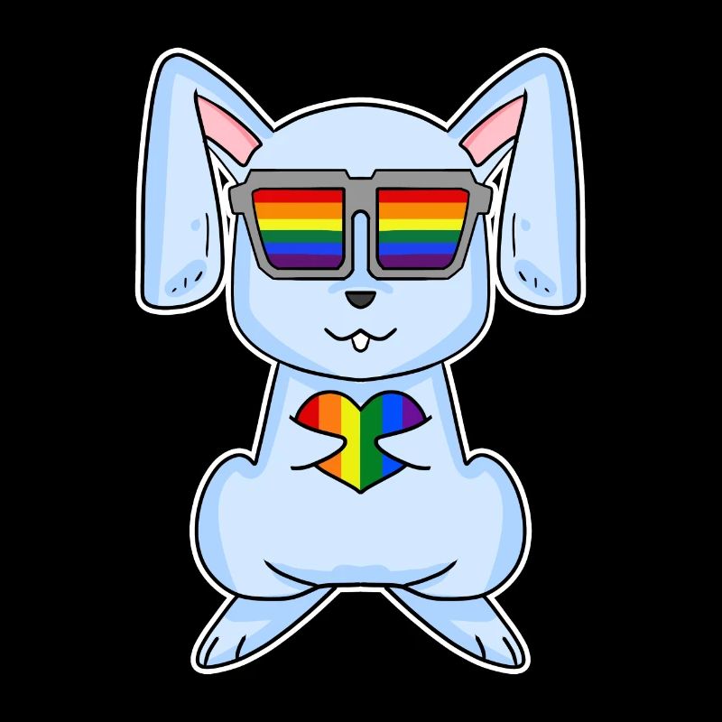 Lapin Noël arc-en-ciel couleur Broh