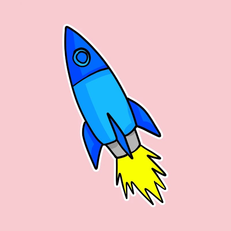 Fusée bleue
