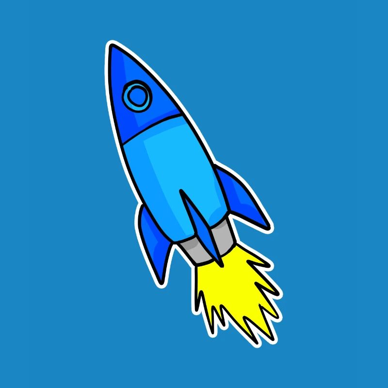 Fusée bleue