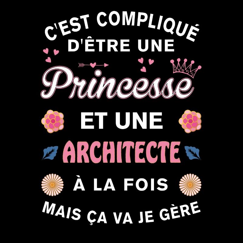 Cadeau Humoristique architecte Princesse