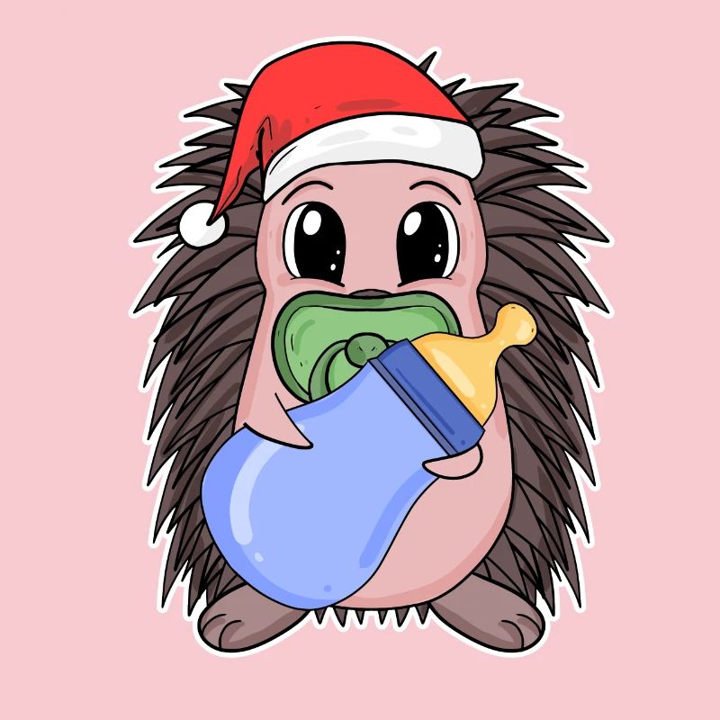 Hérisson bébé Noël