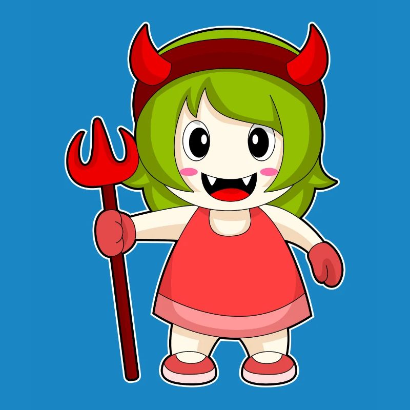 Les filles Halloween Devil Trident