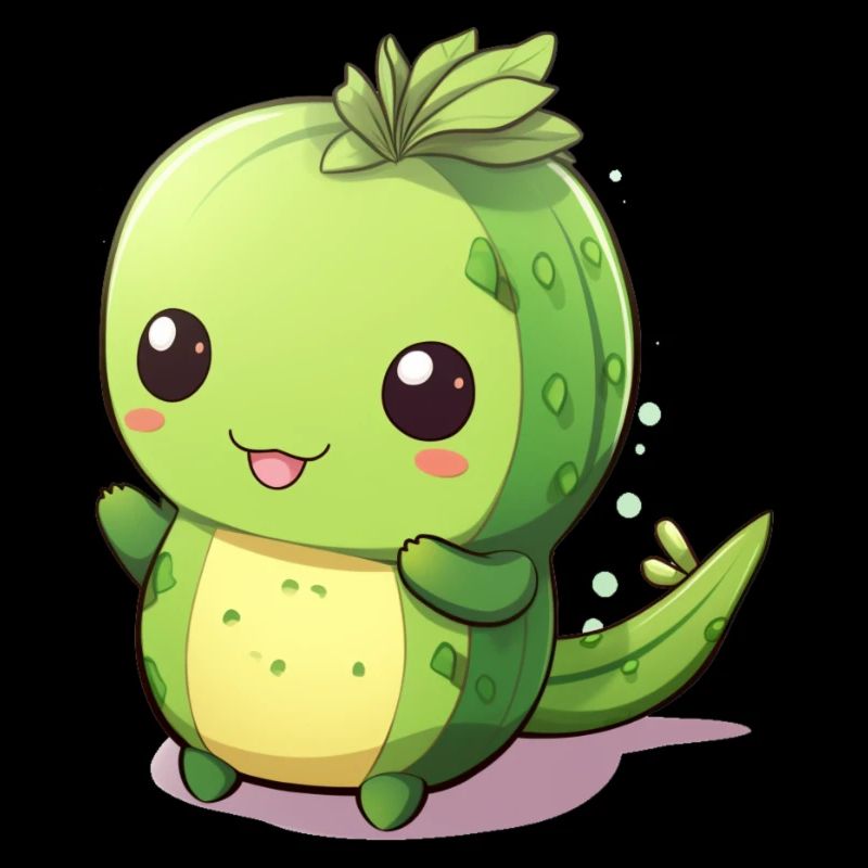 Cactus Kawaii mignon aux grands yeux