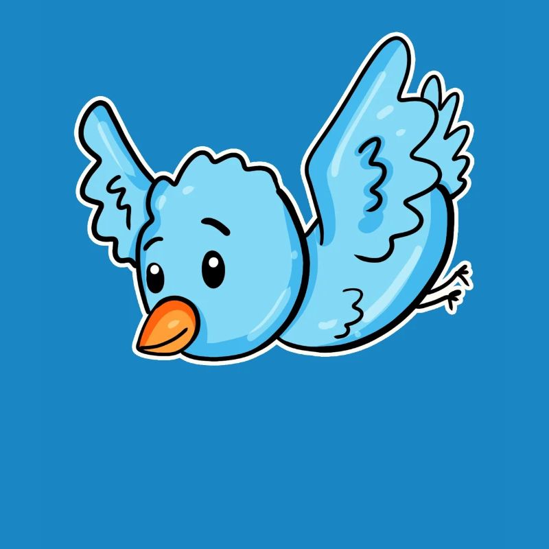 Ein blauer Vogel