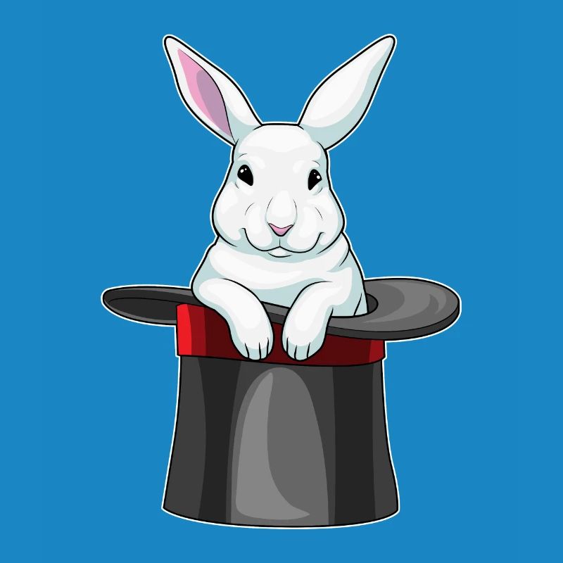 Chapeau haut de forme Bunny Wizard