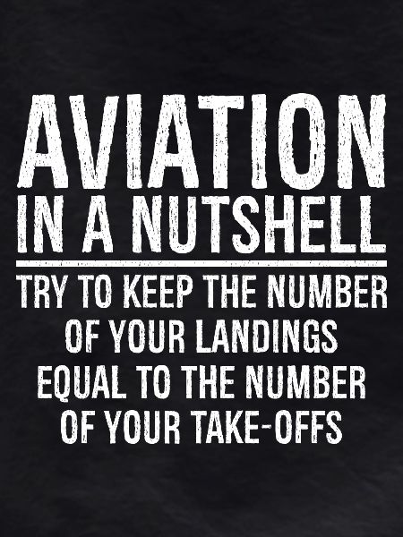 Aviation In A Nutshell Funny