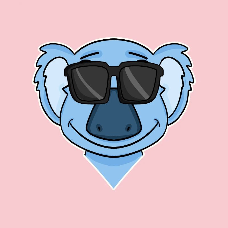 Koala mit Brille