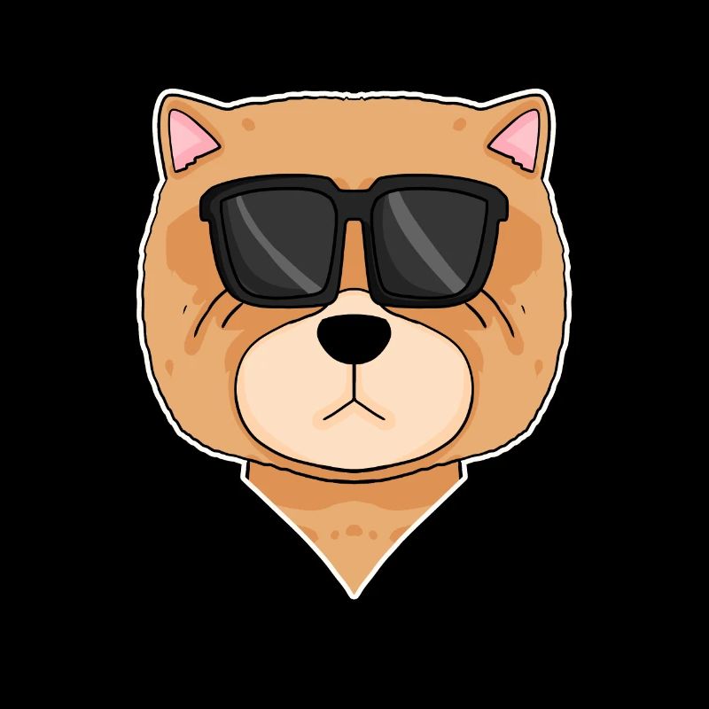 Chow Chow Chien avec Lunettes - Cool Dog