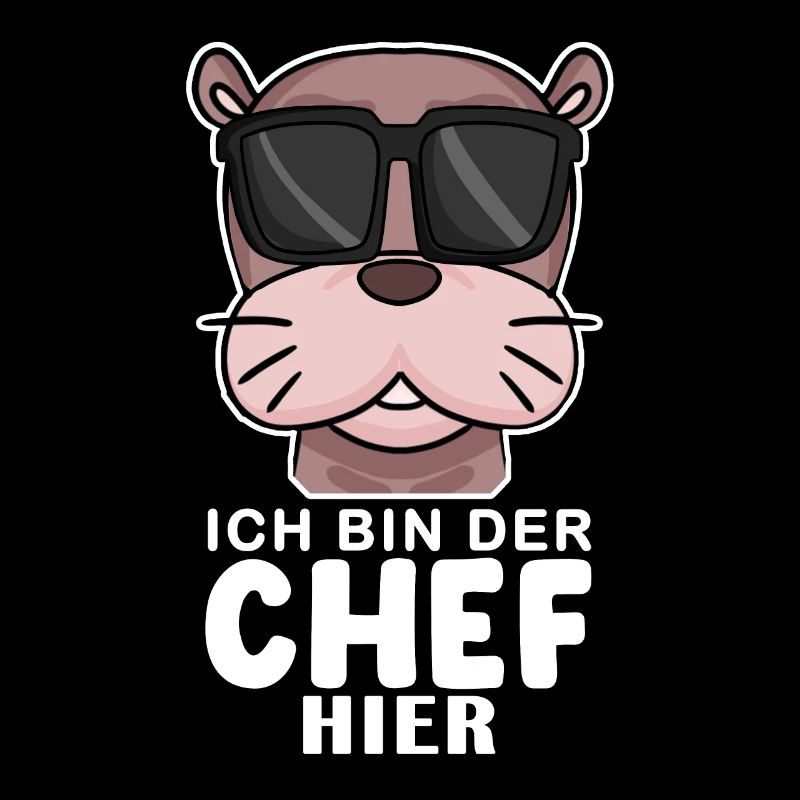 Chef Spruch mit Seelöwe Motiv