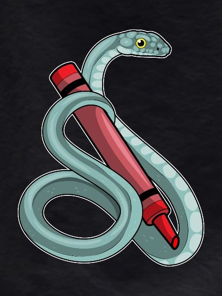 Snake Student Crayon School
