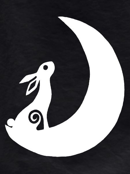 A rabbit on the moon